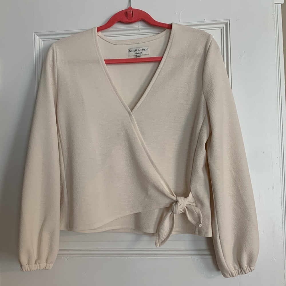 Madewell Faux-Wrap Top